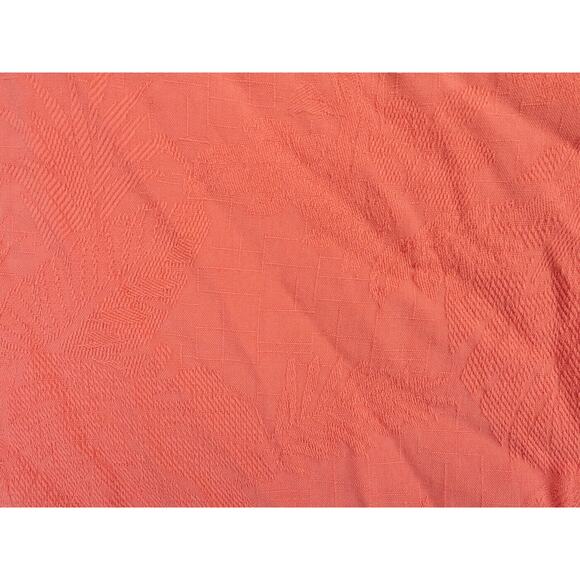 Tommy Bahama Shirt Mens 2XL Salmon Pink Silk Short Sleeve Jacquard Floral Print - Picture 7 of 14